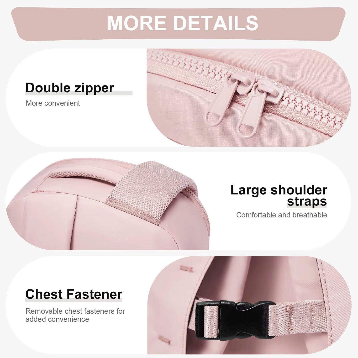 Multi-Pockets Large Nylon Travel Laptop Backpack 6